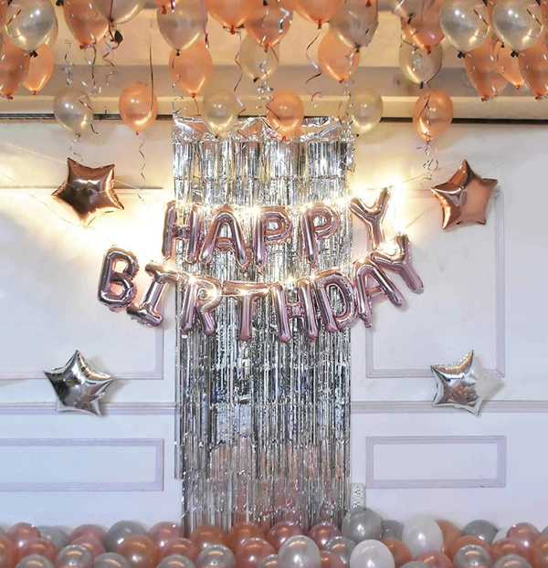 Rose Gold Theme Birthday Decor