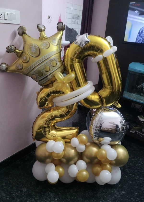 Number Ballon Bouquet 