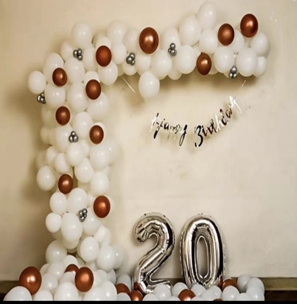 White Half Arch Decor