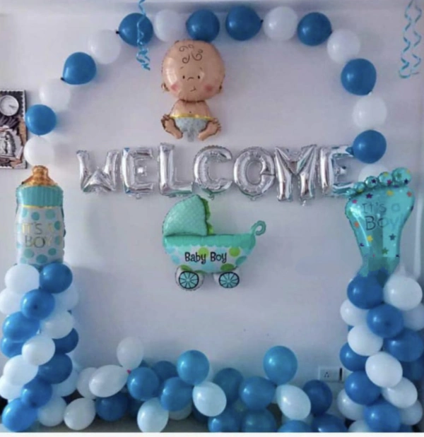 Welcome Baby Boy Decor 