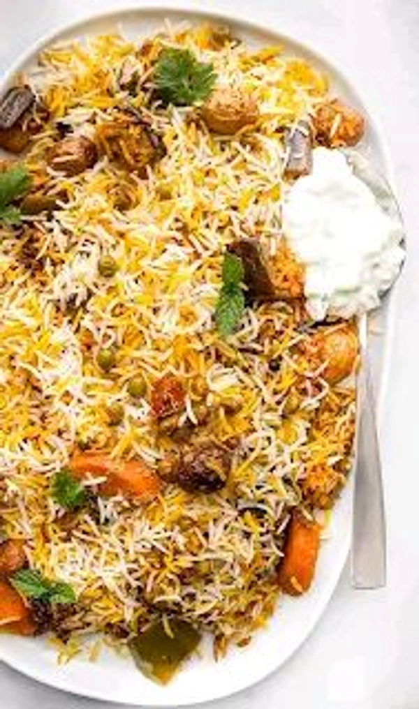 Half Plate - Veg Dum Biryani 