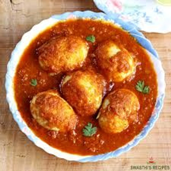 1 Egg Curry (Half Plate)