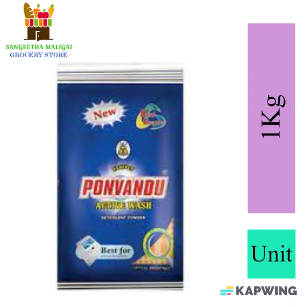 Ponvandu Detergent Powder - 1 kg