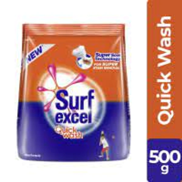 Surf Excel Quick Wash Detergent Powder - 500 g