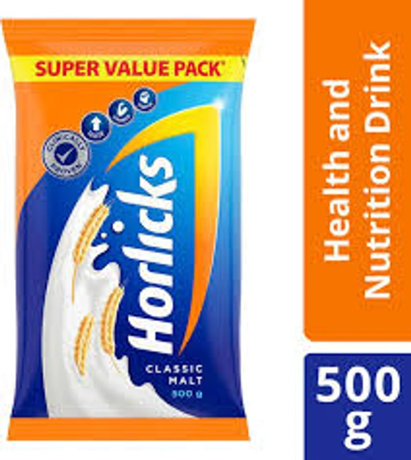 Horlicks Classic Malt - 500 g Pouch