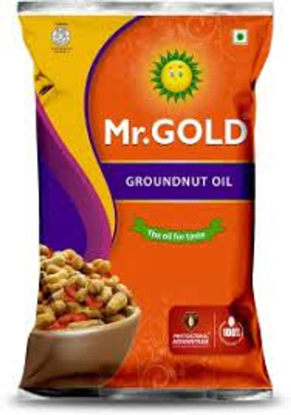 Mr.Gold Refined Groundnut Oil - 1 L