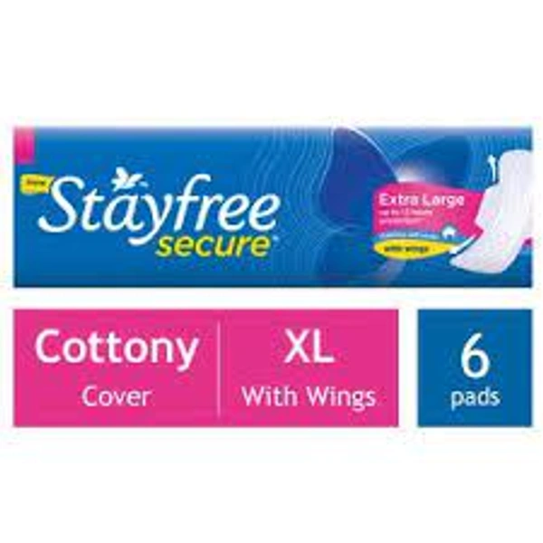 Stayfree Secure - 6 Pads, XL