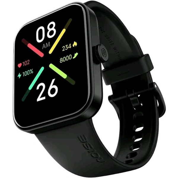 𝗡𝗼𝗶𝘀𝗲 Pulse Go Buzz Advanced Bluetooth Calling Smart Watch (Jet Black