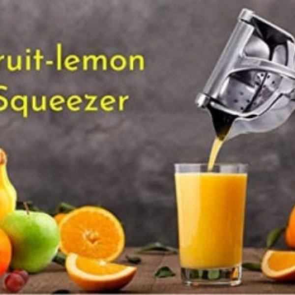Manual Fruit & Vegetable Juicer with Steel Handle Fruit Juicer - 