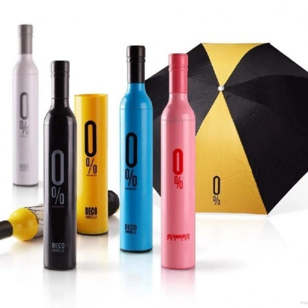 Bottle Umbrella - Green Pink Yellow White Blue
