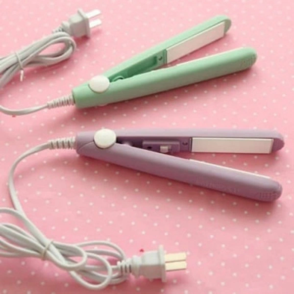 Mini Portable Electronic Hair Straightener and Curler