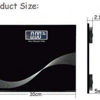 Black Bathroom Scale
