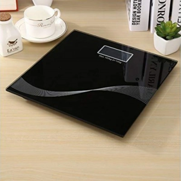 Black Bathroom Scale