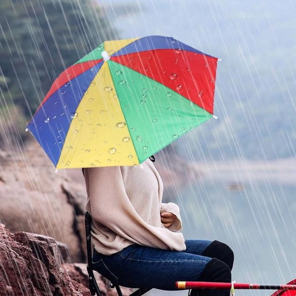 (Out of Stock)Hands Free Umbrella Hat to Protect from Sun & Rain