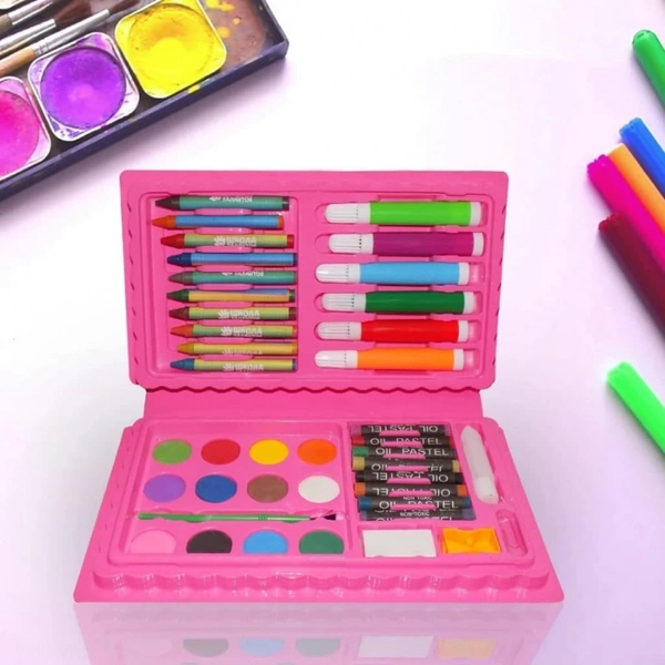 Art & Craft Color Kit  - (Crayons, Water Color & Sketch Pens) - 42pc