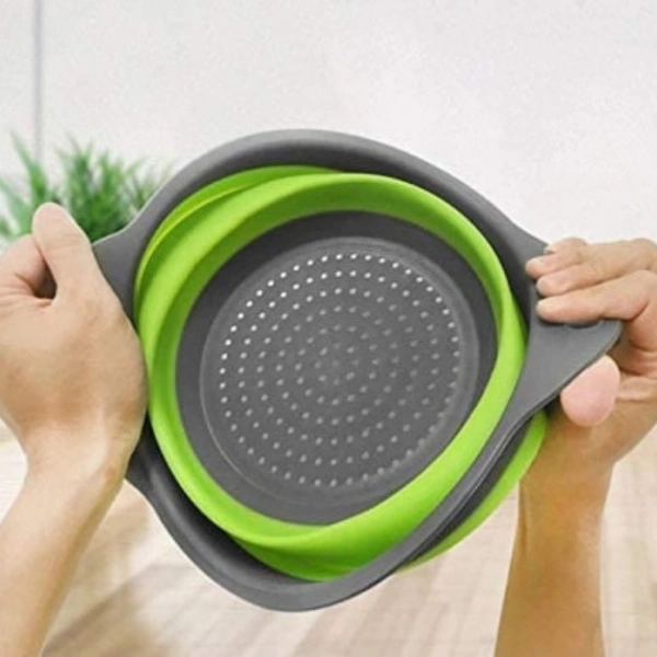 Flodable Silicon Food Strainer  - round & small (1pc)