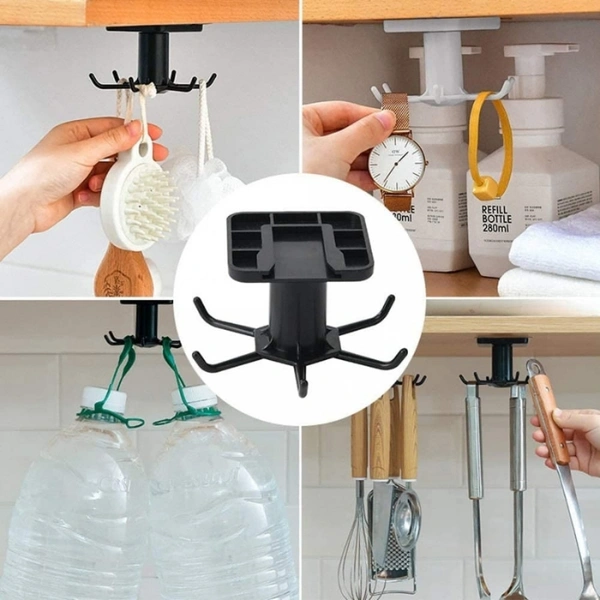 360 Degree Rotate Kitchen Hook - Self Adhesive
