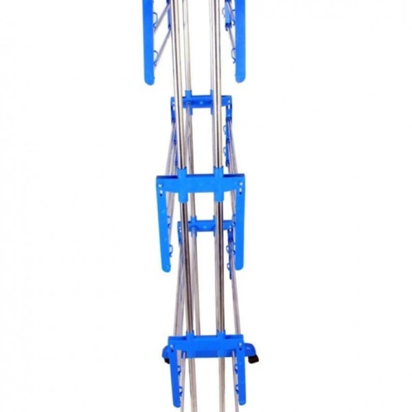 Double Pipes Supports Drying Stand(With Wheels)