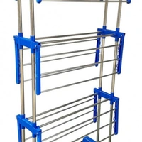 Double Pipes Supports Drying Stand(With Wheels)
