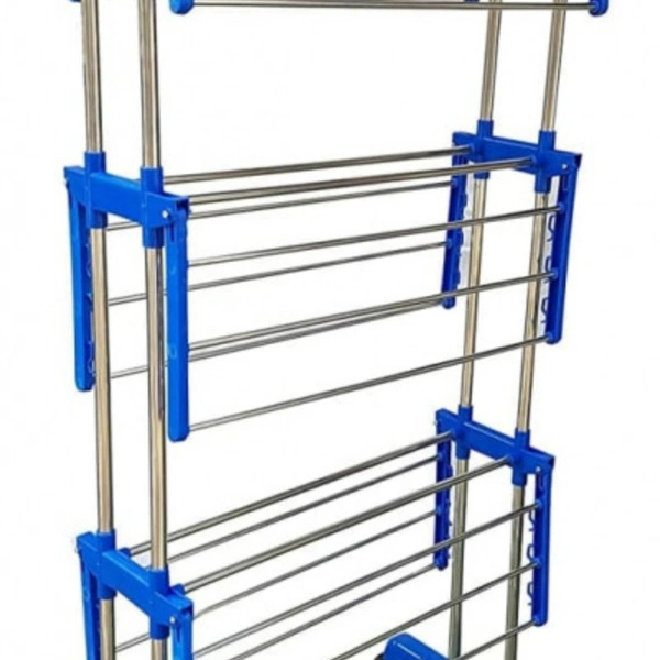 Double Pipes Supports Drying Stand(With Wheels)