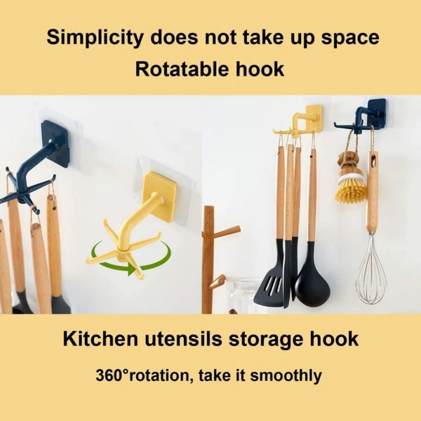 360 Degree Rotating Hooks (2 Hooks) - 