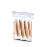 Cotton Swabs With Wooden Sticks Biodegradable Cotton Buds