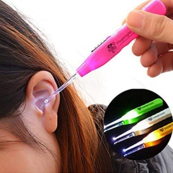 LED Flashlight Earpick with Tweezer
