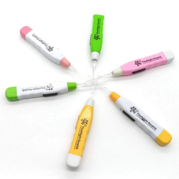 LED Flashlight Earpick with Tweezer