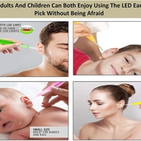 LED Flashlight Earpick with Tweezer