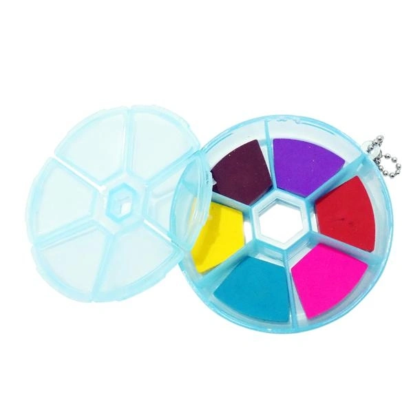 Round 6 in 1 Eraser Box with Sticker