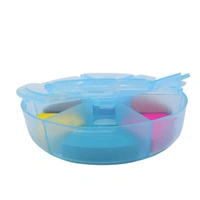 Round 6 in 1 Eraser Box with Sticker