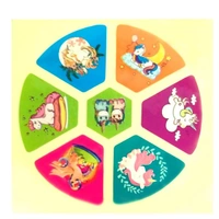 Round 6 in 1 Eraser Box with Sticker