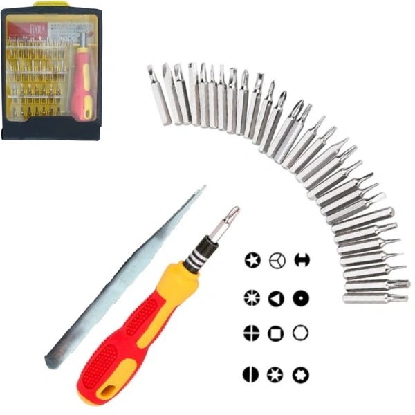 Screwdriver Set 32 in 1 Magnetic Tool Kit With 30 Bits