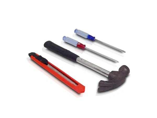 Professional Utility Cutter Set- 4pcs ( Screw Drivers, Hammer and Cutter)