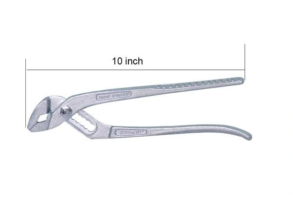 Water Pump Adjustable Plier Wrench Slip Joint Type, Chrome Plated (10 inch)