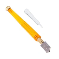 Antislip Metal Handle Steel Blade Oil Feed Glass Cutter