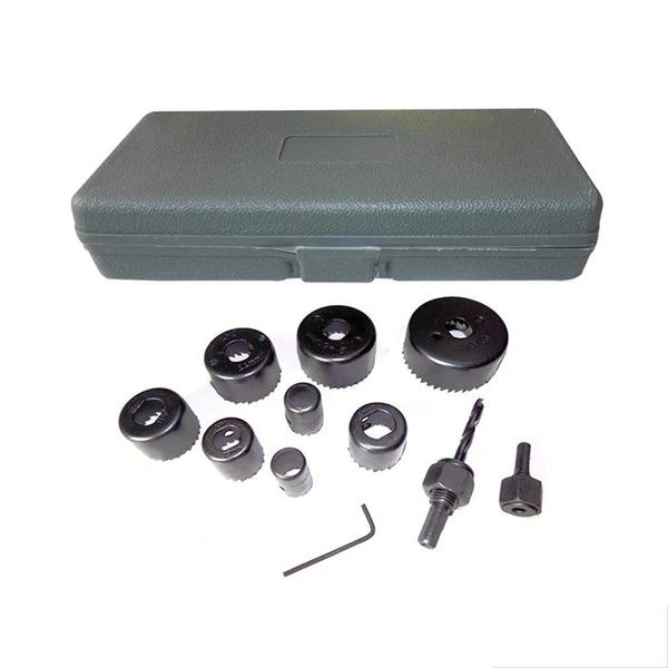 Wood Hole Saw Cutting Set (11 pcs, 19-64mm, Multicolour)