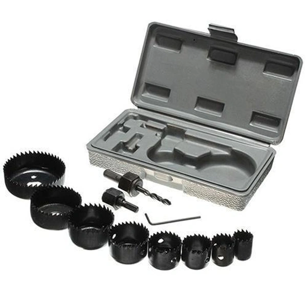 Wood Hole Saw Cutting Set (11 pcs, 19-64mm, Multicolour)