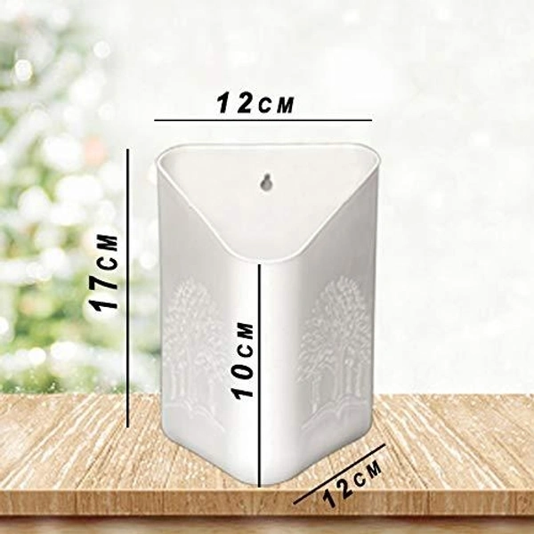 Plastic Vertical Hanging Planter Pot (Multicolour)