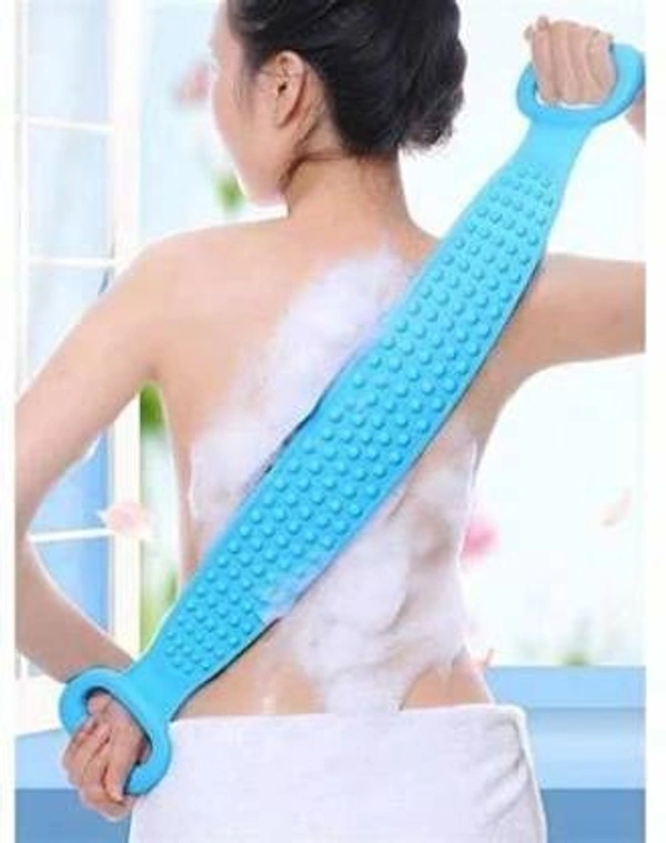 Silicone Body Back Scrubber Bath Brush Washer For Dead Skin Removal (With Box)