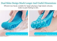 Silicone Body Back Scrubber Bath Brush Washer For Dead Skin Removal (With Box)