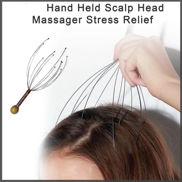 Hand Held Scalp Head Massager Stress Relief