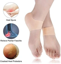 Anti Crack Silicon Gel Heel Moisturizing Socks for Foot Care Men Women (Loose Pack)