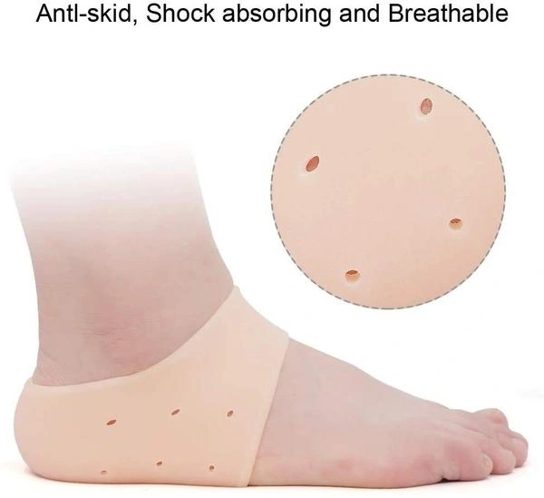 Anti Crack Silicon Gel Heel Moisturizing Socks for Foot Care Men Women (Loose Pack)