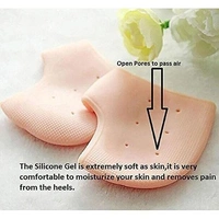 Anti Crack Silicon Gel Heel Moisturizing Socks for Foot Care Men Women (Loose Pack)
