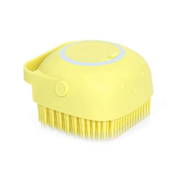 Silicone Massage Bath Body Brush Soft Bristle With Shampoo Dispenser (Without Box)