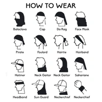 Multifunctional Unisex Neck Gaiter Headband for Dust & Sun Protection Headwear