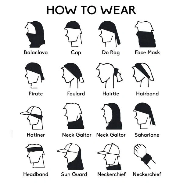 Multifunctional Unisex Neck Gaiter Headband for Dust & Sun Protection Headwear