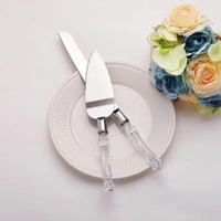 Stainless Steel Cake Knife Server Set with Handle Slicer