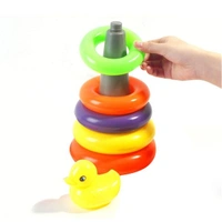 Plastic Baby Kids Teddy Stacking Ring Jumbo Stack Up Educational Toy